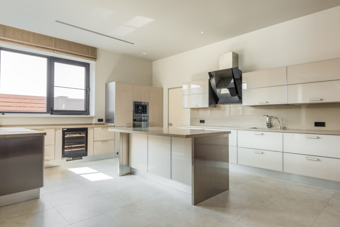 Light Quartz Kitchen
